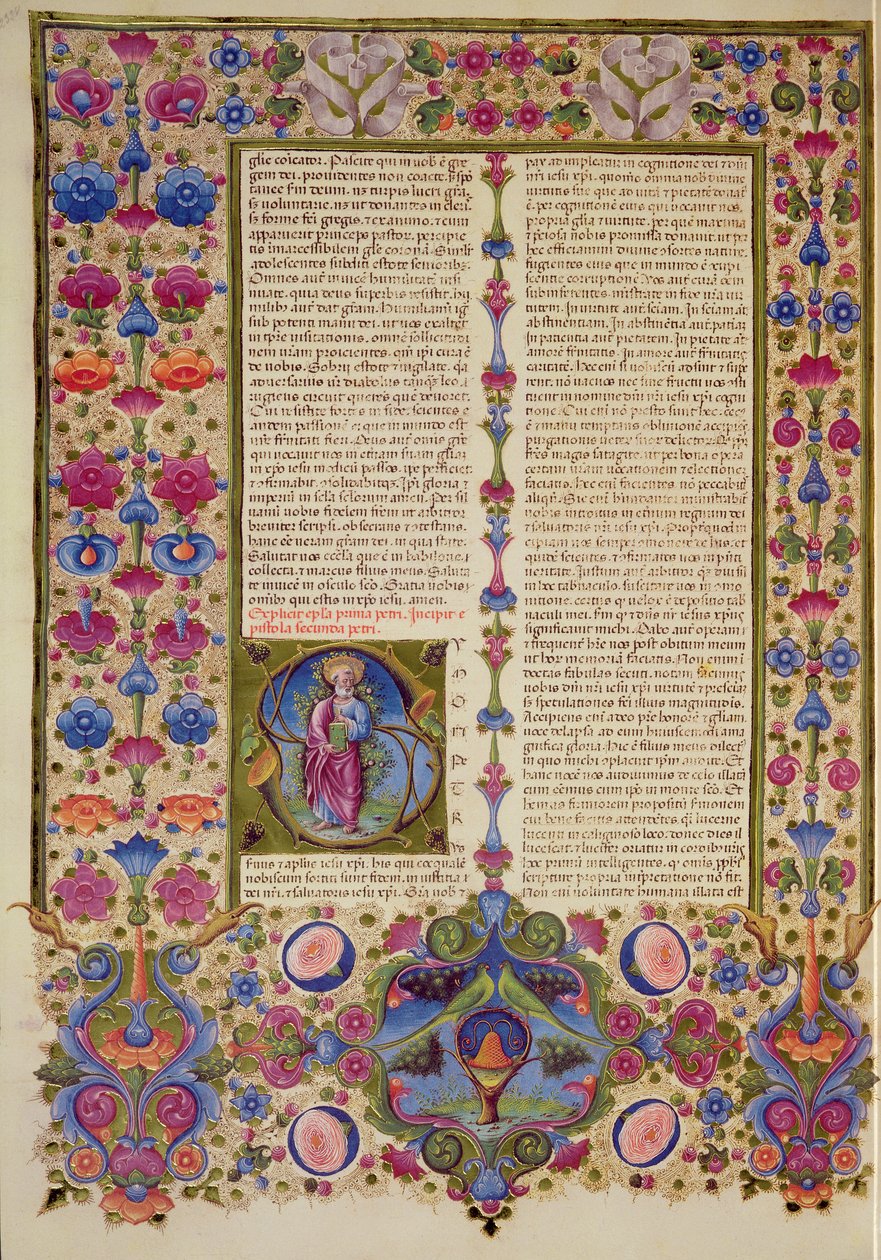 Fol.232v Pyhän Paavalin toinen kirje apostoleille, Borso d