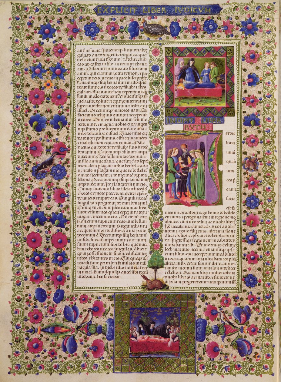 Fol.280r Ruthin kirjan avaus, Borso d