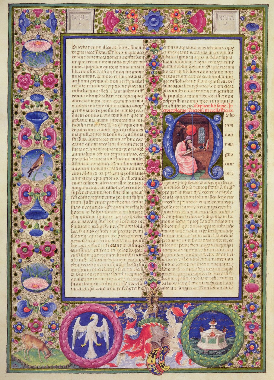 Fol.292v Ecclesiasticuksen prologin avaus, Borso d