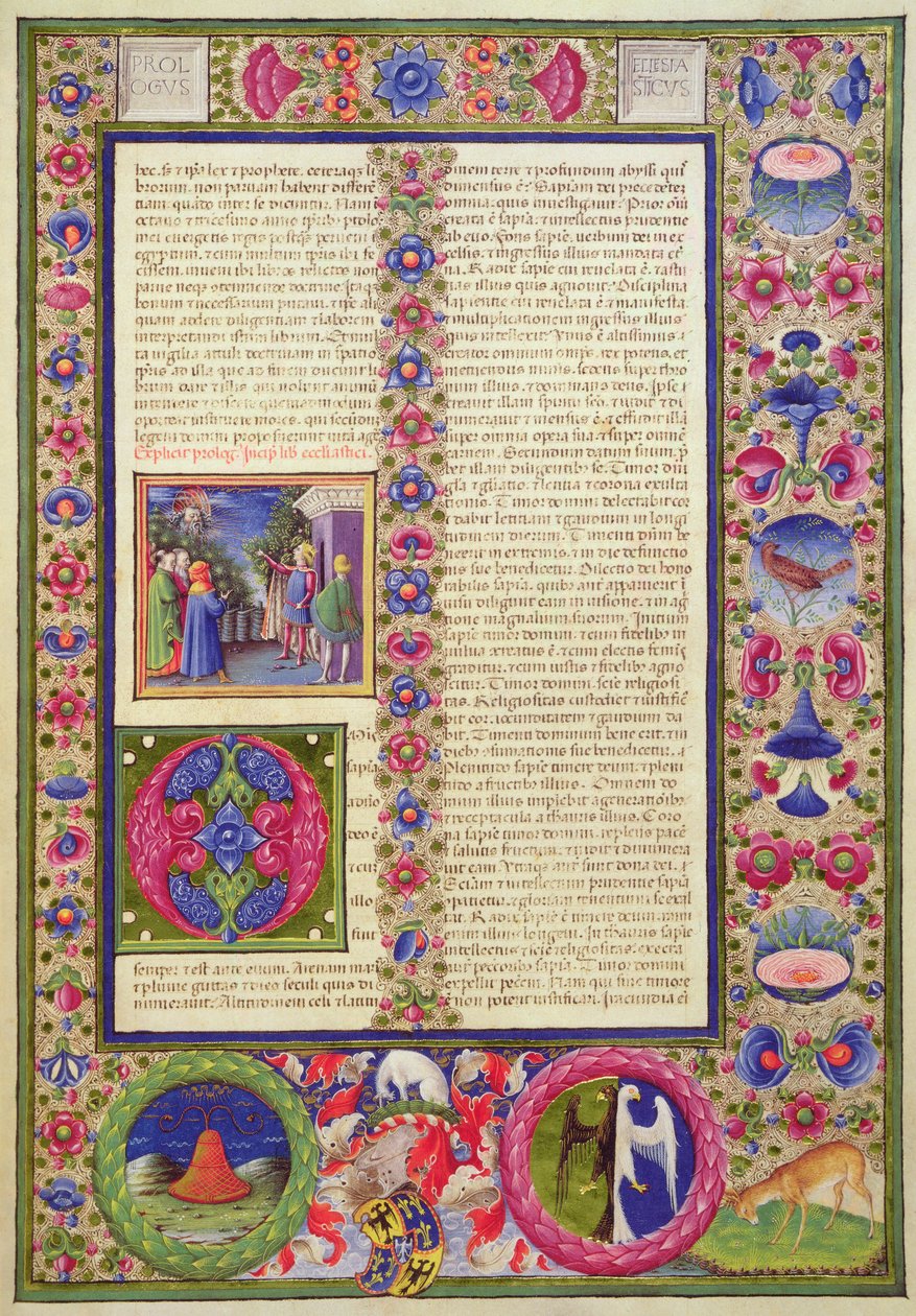 Fol.293r Ecclesiasticus-kirjan avaus, Borso d