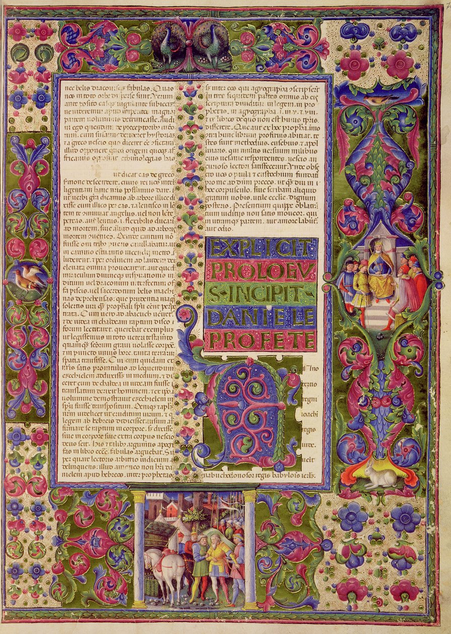 Fol.78r Profeetta Danielin kirjan avaus Borso d