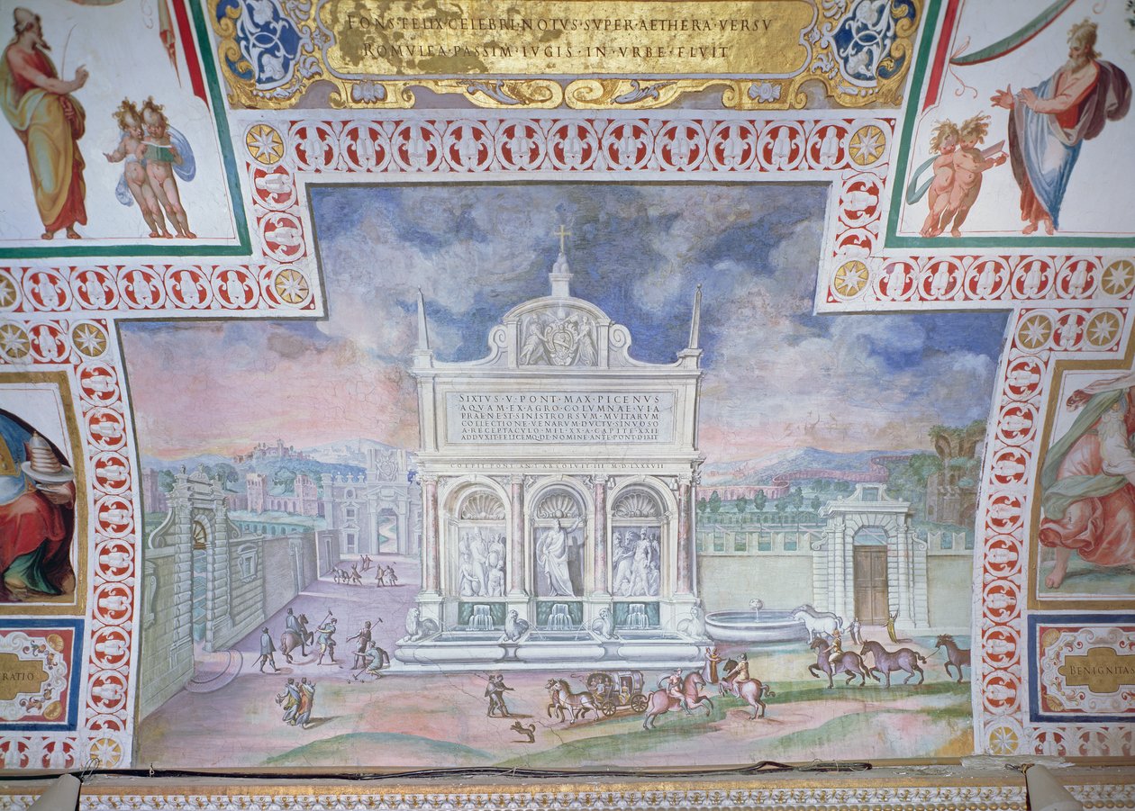 Mooseksen lähde, Piazza San Bernardo, Rooma tekijältä Italian School