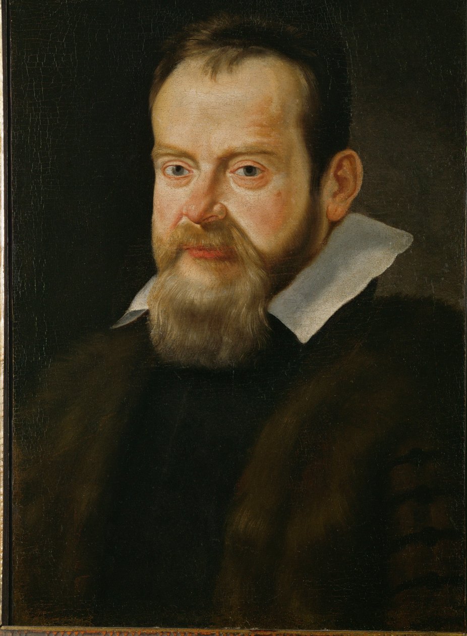 Galileo Galilei, tähtitieteilijä ... (maalaus kankaalle) tekijältä Italian School