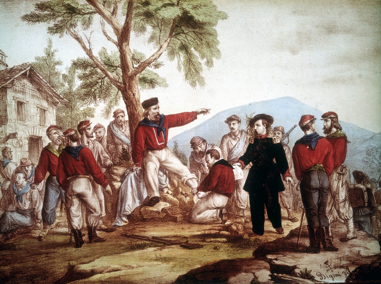 Garibaldi (1807-1882) haavoittui Aspromontessa. tekijältä Italian School