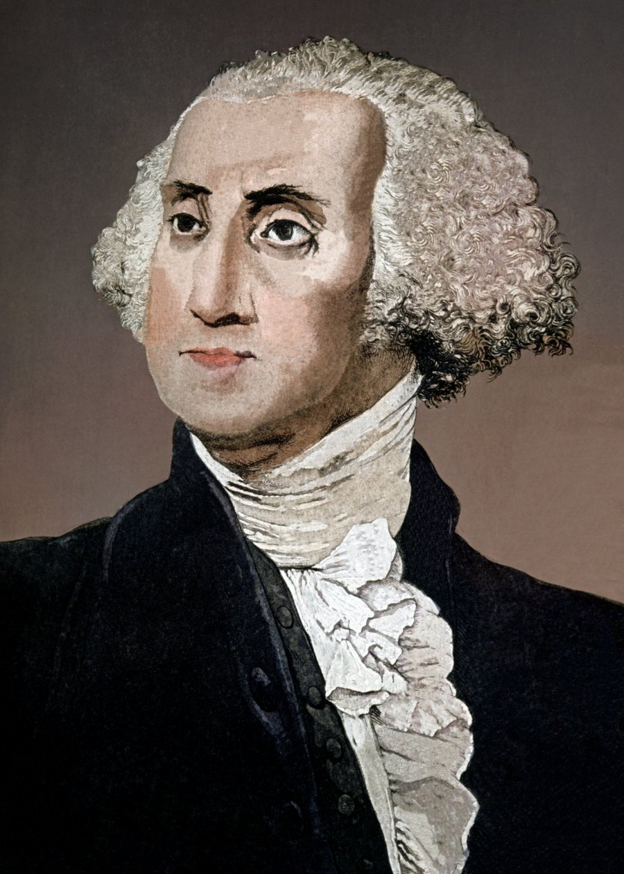 George Washington, noin 1880 (kaiverrus). tekijältä Italian School