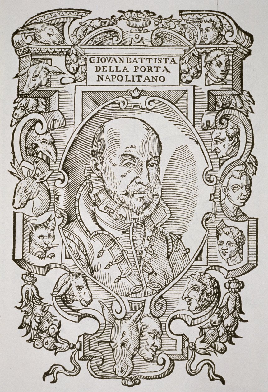 Giovanni Battista della Porta (1535-1615) kirjastaan ​​Delle Celeste Fisionomia, Padova 1616, kuvitettu History of Magicissa, julkaistu 1800-luvun lopulla tekijältä Italian School