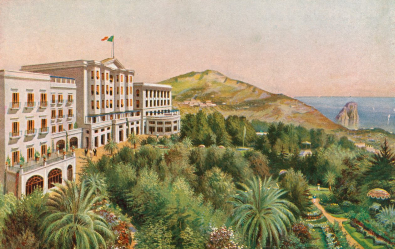Grand Hotel Quisisana, Capri, Italia (värilitro) tekijältä Italian School