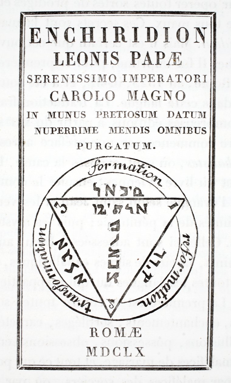 Paavi Leo III:n grimoire tekijältä Italian School