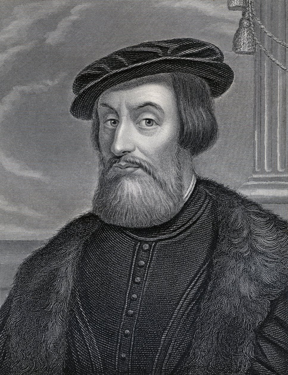 Hernan Cortes, kaiverrus William Holl, noin 1830-luku tekijältä Italian School