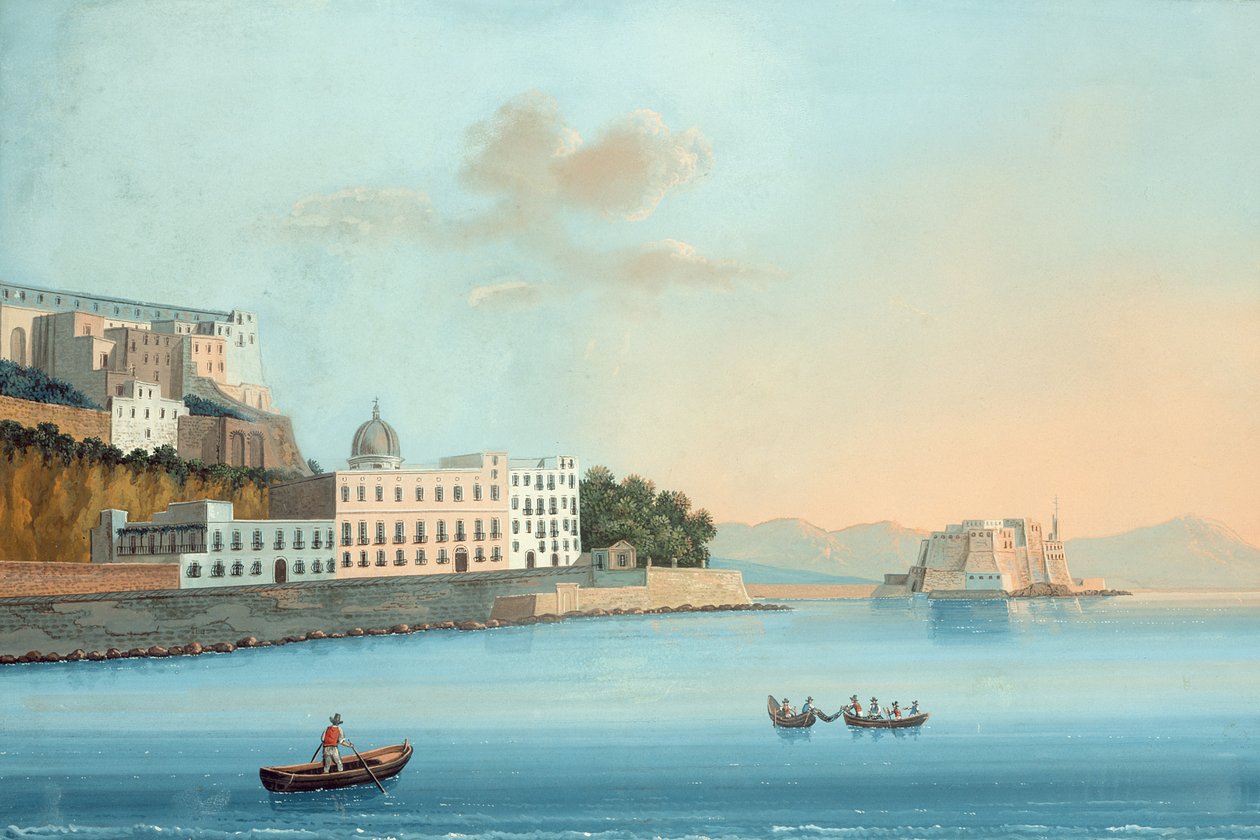 Il Chiatamone (guassi paneelissa) (katso myös 20793, 207964, 207966) tekijältä Italian School