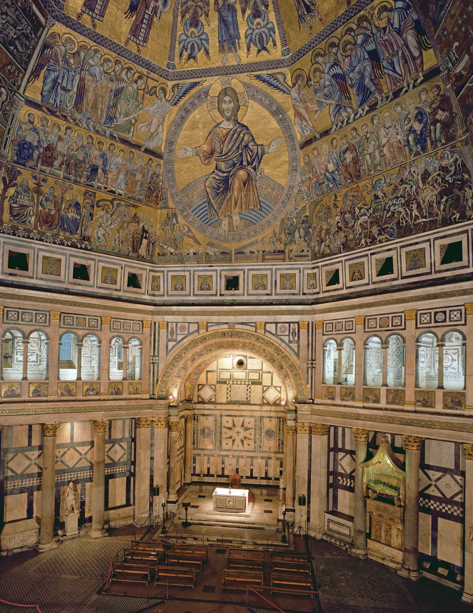 Sisäkuva Firenzen kastekappelista tekijältä Italian School