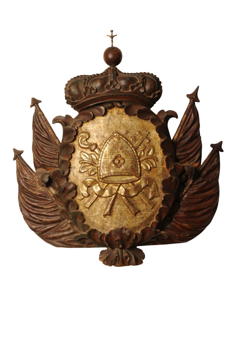 Suuri barokkityylinen armorial kaiverrus, n. 1700 (puu) tekijältä Italian School