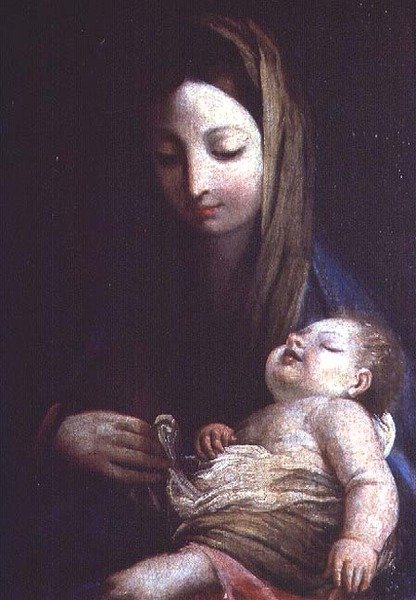 Madonna ja lapsi, Emilian koulu tekijältä Italian School