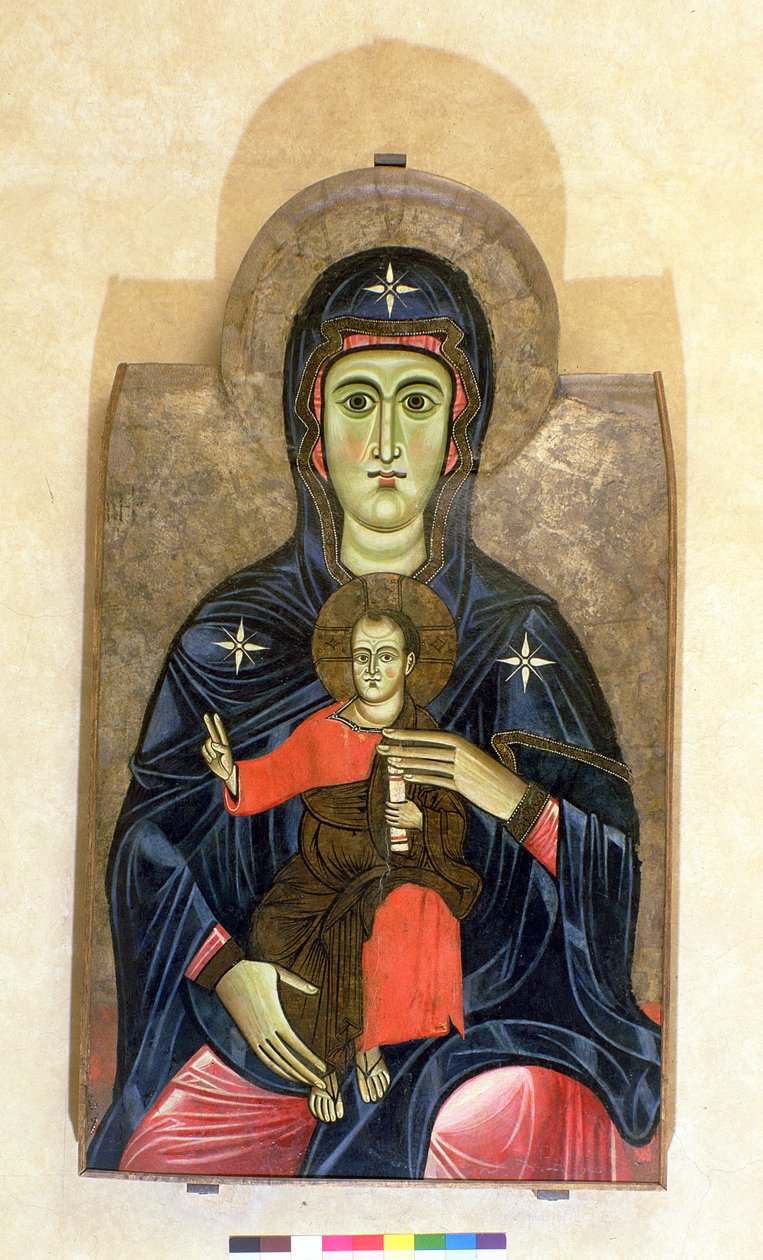 Madonna of the Passion (tempera paneelissa) tekijältä Italian School