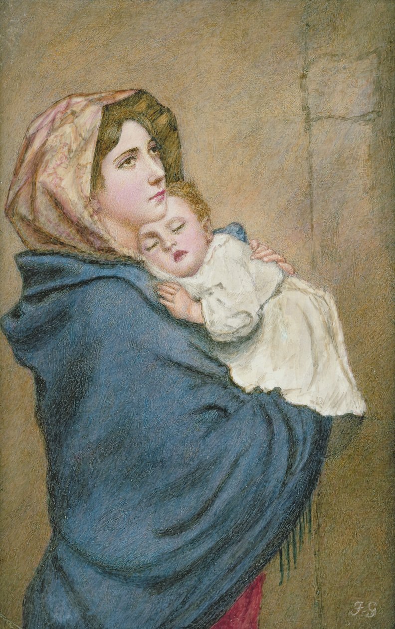 Köyhien Madonna (wc norsunluun) tekijältä Italian School