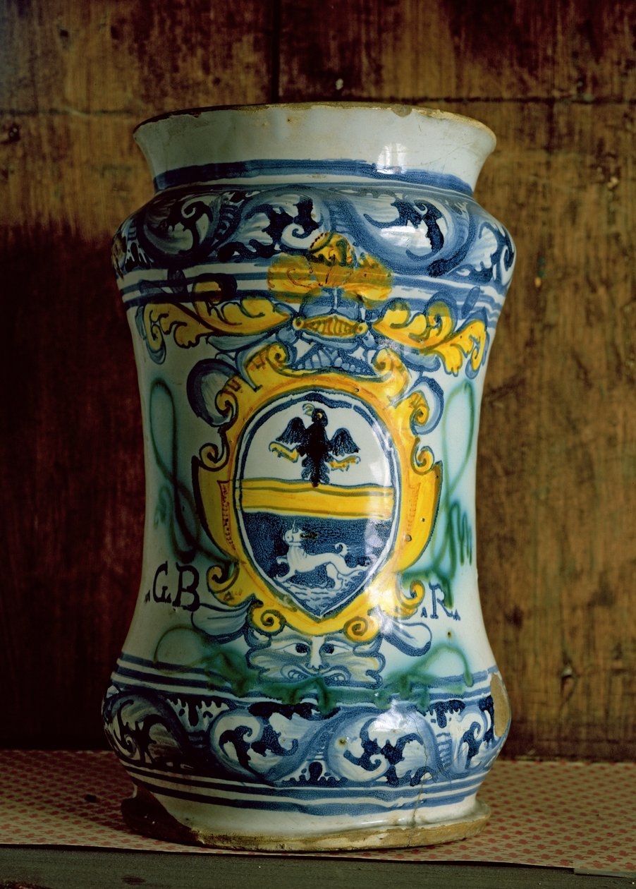 Maiolica-apteekkipurkki (keramiikka) tekijältä Italian School