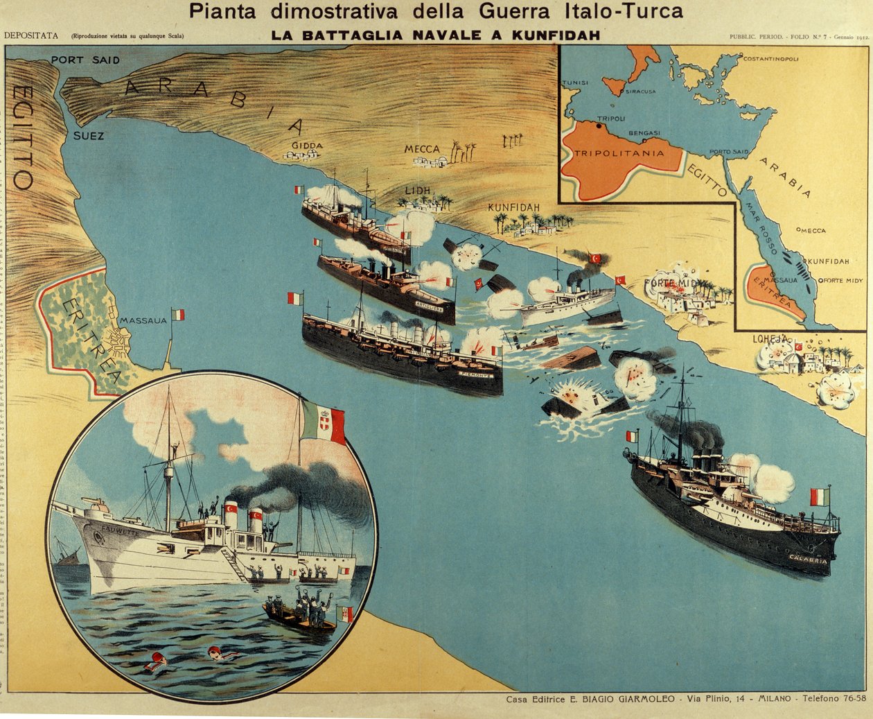 Kunfuda Bayn taistelun kartta tekijältä Italian School