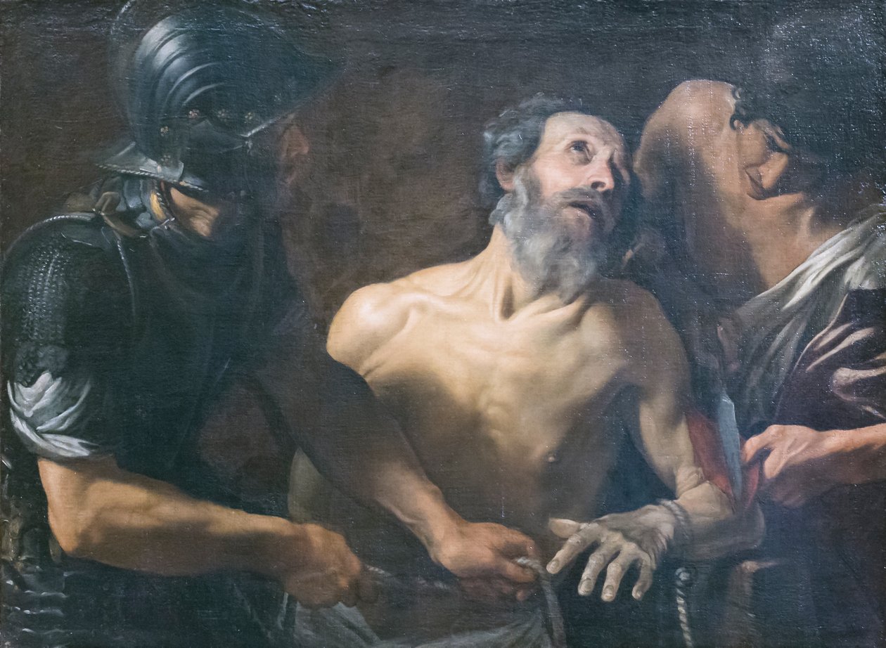 Pyhän Bartolomeuksen marttyyrikuolema tekijältä Italian School