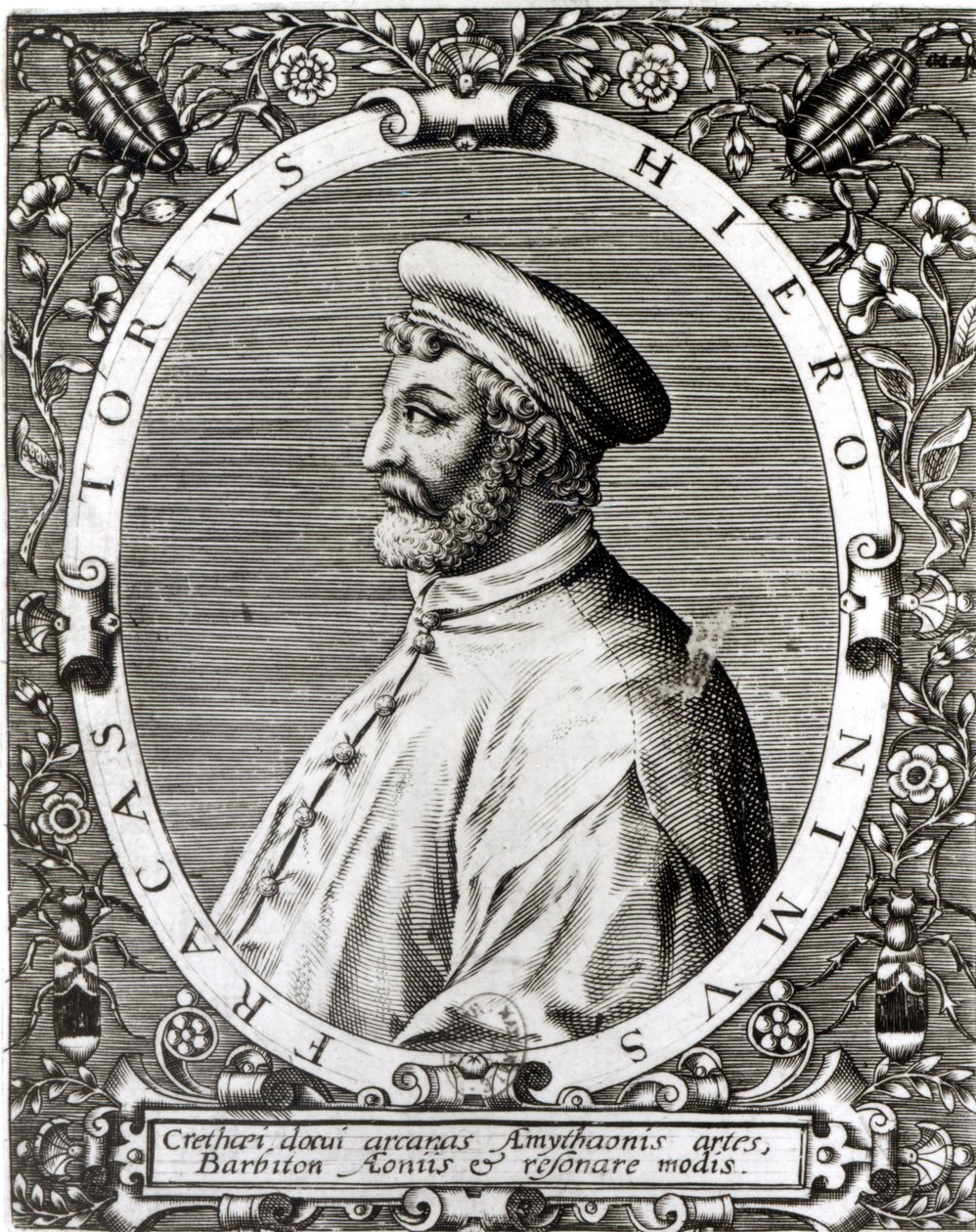 Girolamo Fracastoron (1483-1553) medaljonkimuotokuva tekijältä Italian School