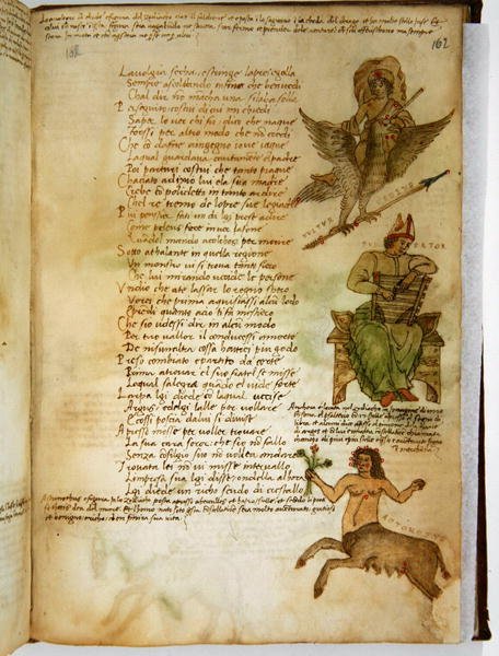 Ms Ital 483 P.4.7 f.162r Constellations, Fazio degli Ubertin (vellum) "Dittamondosta" tekijältä Italian School