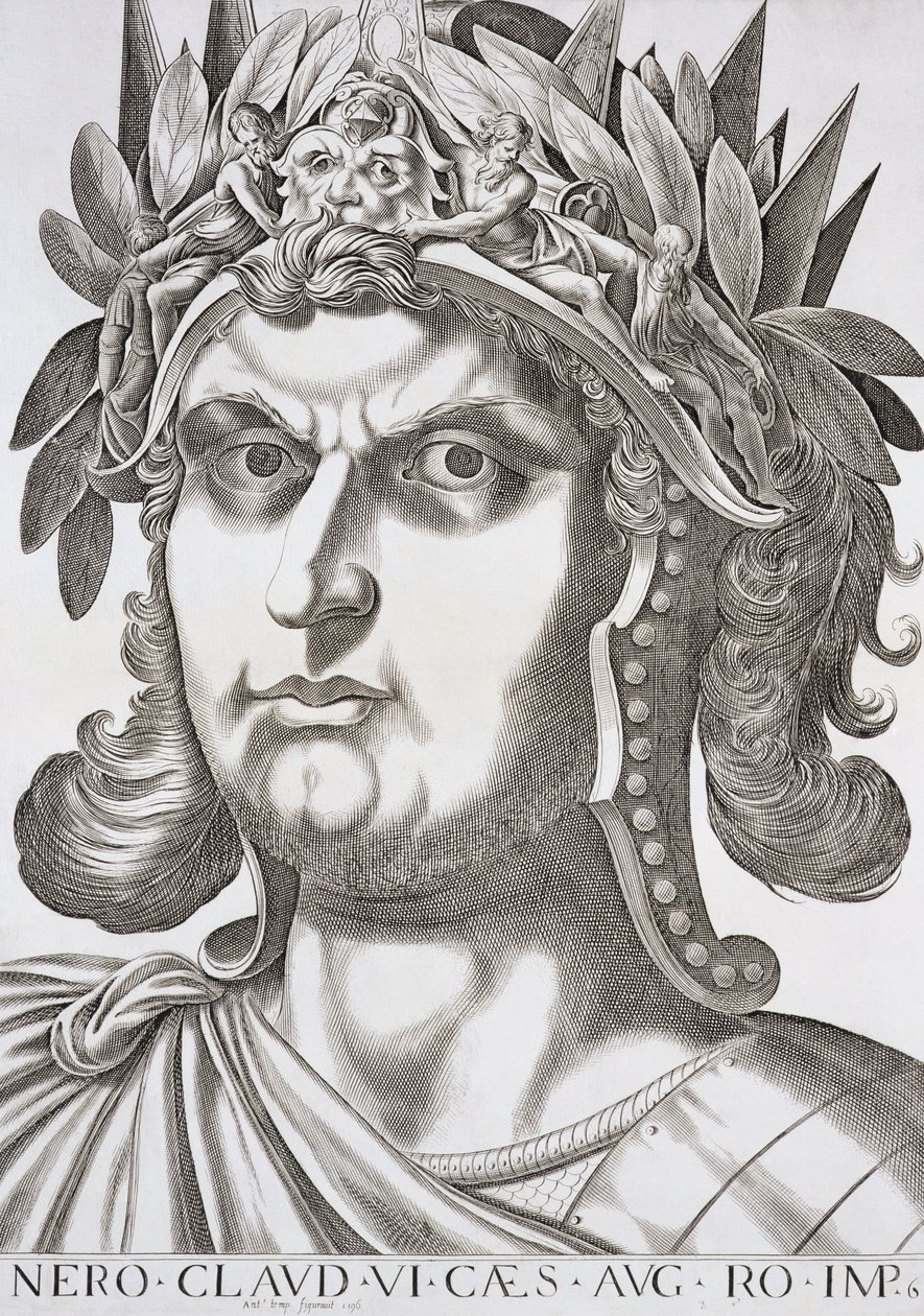 Nero Caesar (37-68 jKr.), 1596 tekijältä Italian School