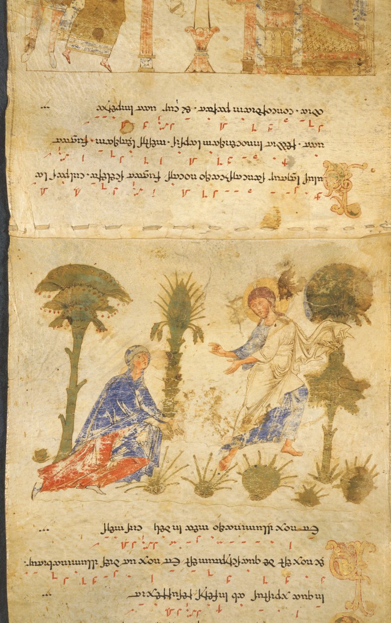 Touch Me Not, Exultet Roll, c.1072 (vellum) tekijältä Italian School