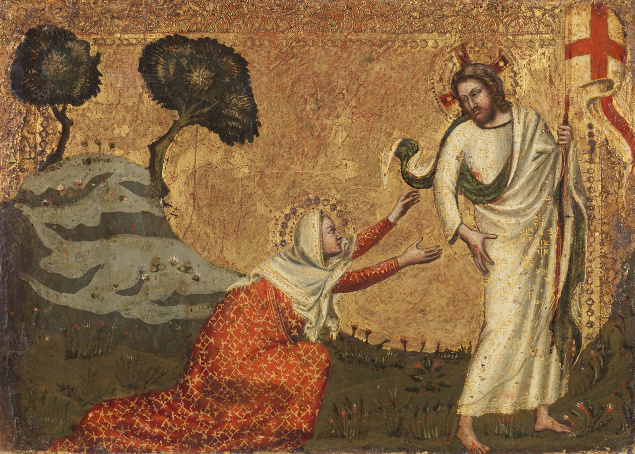 Noli me tangere, 1350-75 tekijältä Italian School