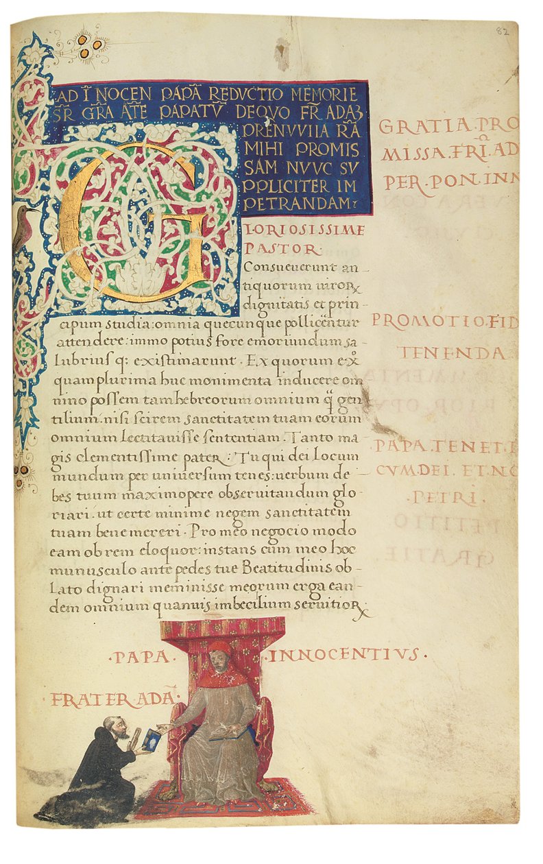 PSEUDO-ARISTOTLE, Secreta secretorum; "MARDOCHEUS IUDEUS", Epistola ad Alexandrum de cognitione veri dei; ADAM DE MONTALDO (k. n. 1450-1495), Divinitus prolata iudicia sive premonita; Quedam alia summatim posita iudicia, Rooma, n. 1490 (muste ja väri vellu tekijältä Italian School