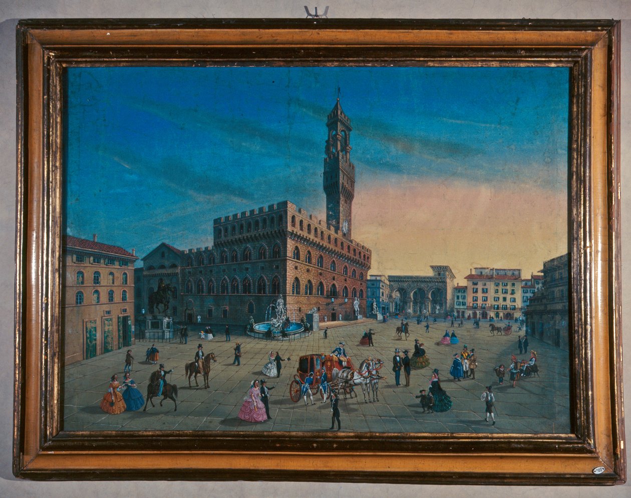 Palazzo Vecchio Piazza della Signorialla, Firenzessä tekijältä Italian School