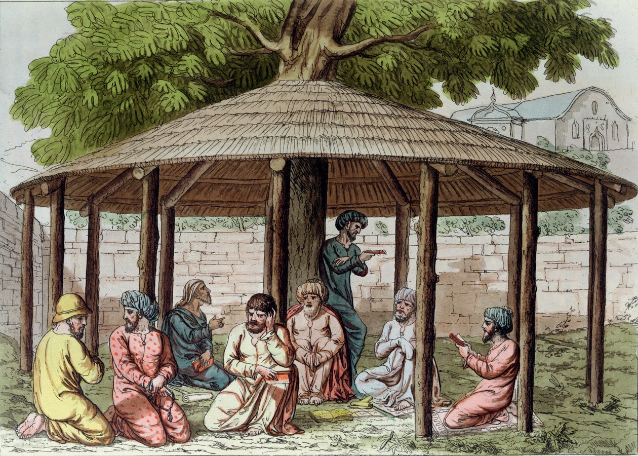 Persialaiset sufit, 1800-luvun alku (värikaiverrus) tekijältä Italian School