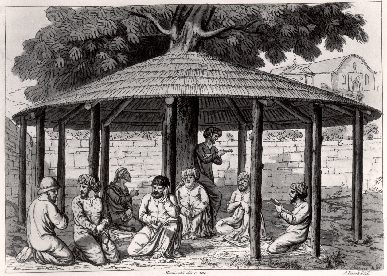 Persialaiset sufit, 1800-luvun alku tekijältä Italian School