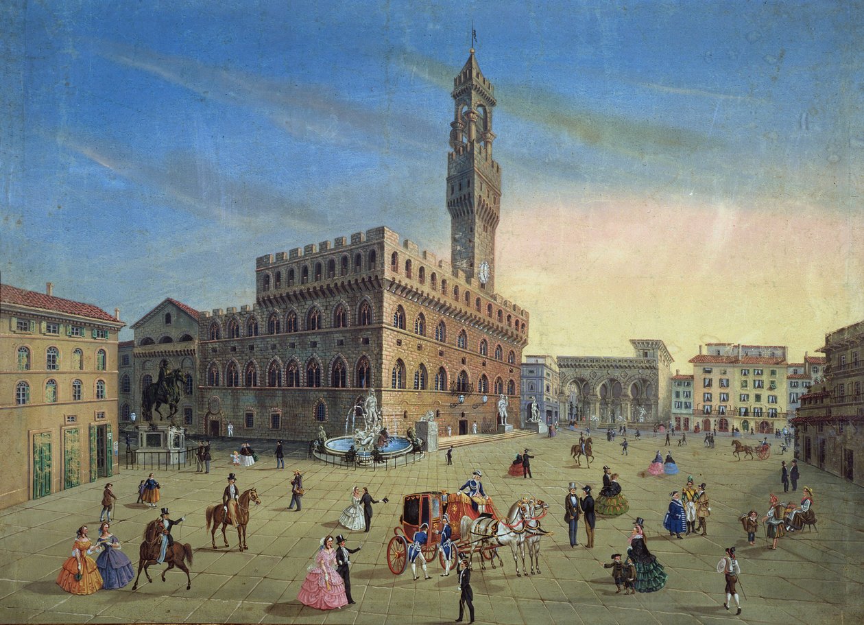 Piazza Signoria, Firenze tekijältä Italian School