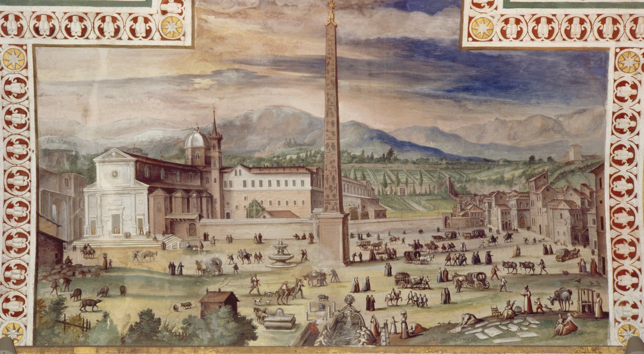 Piazza del Popolo, Rooma tekijältä Italian School