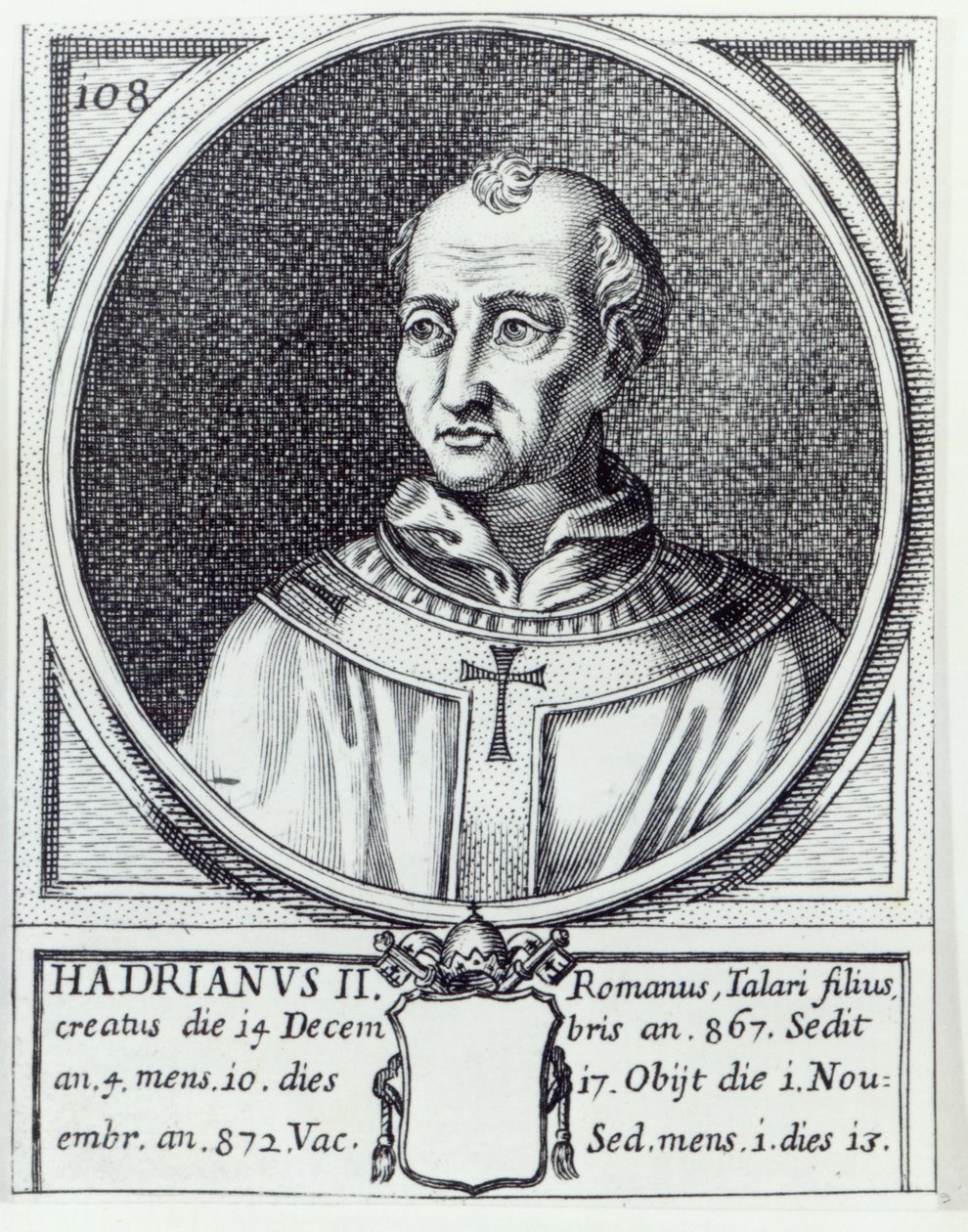 Paavi Hadrianus II tekijältä Italian School