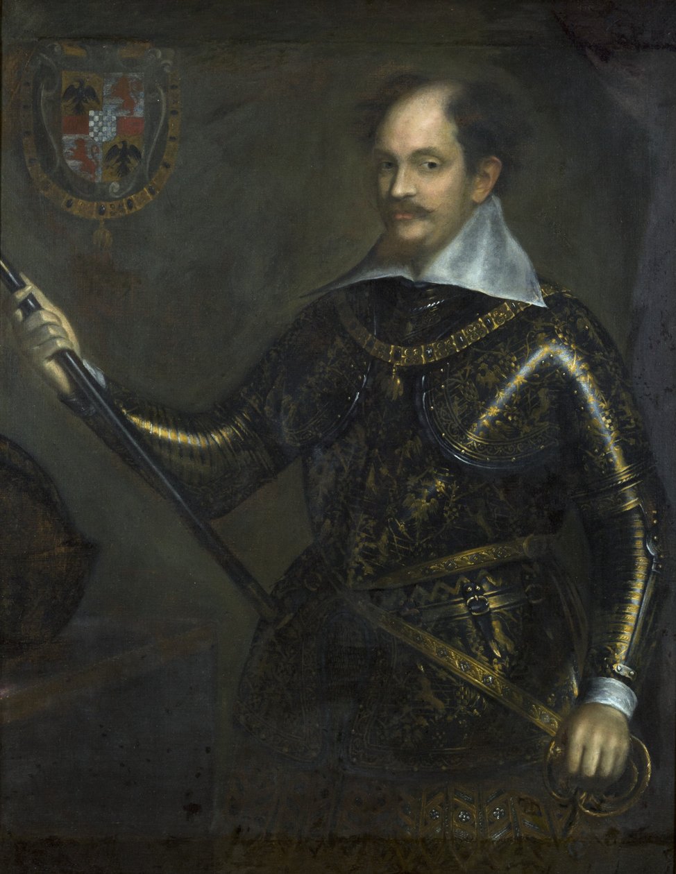 Alessandro I Pico della Mirandolan, Concordian markiisin ja Mirandolan herttuan muotokuva haarniskassa, 1622 tekijältä Italian School