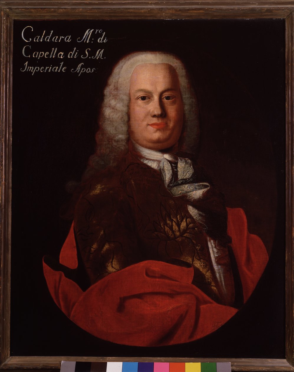 Italian barokkisäveltäjän Antonio Caldaran (1670-1736) muotokuva tekijältä Italian School