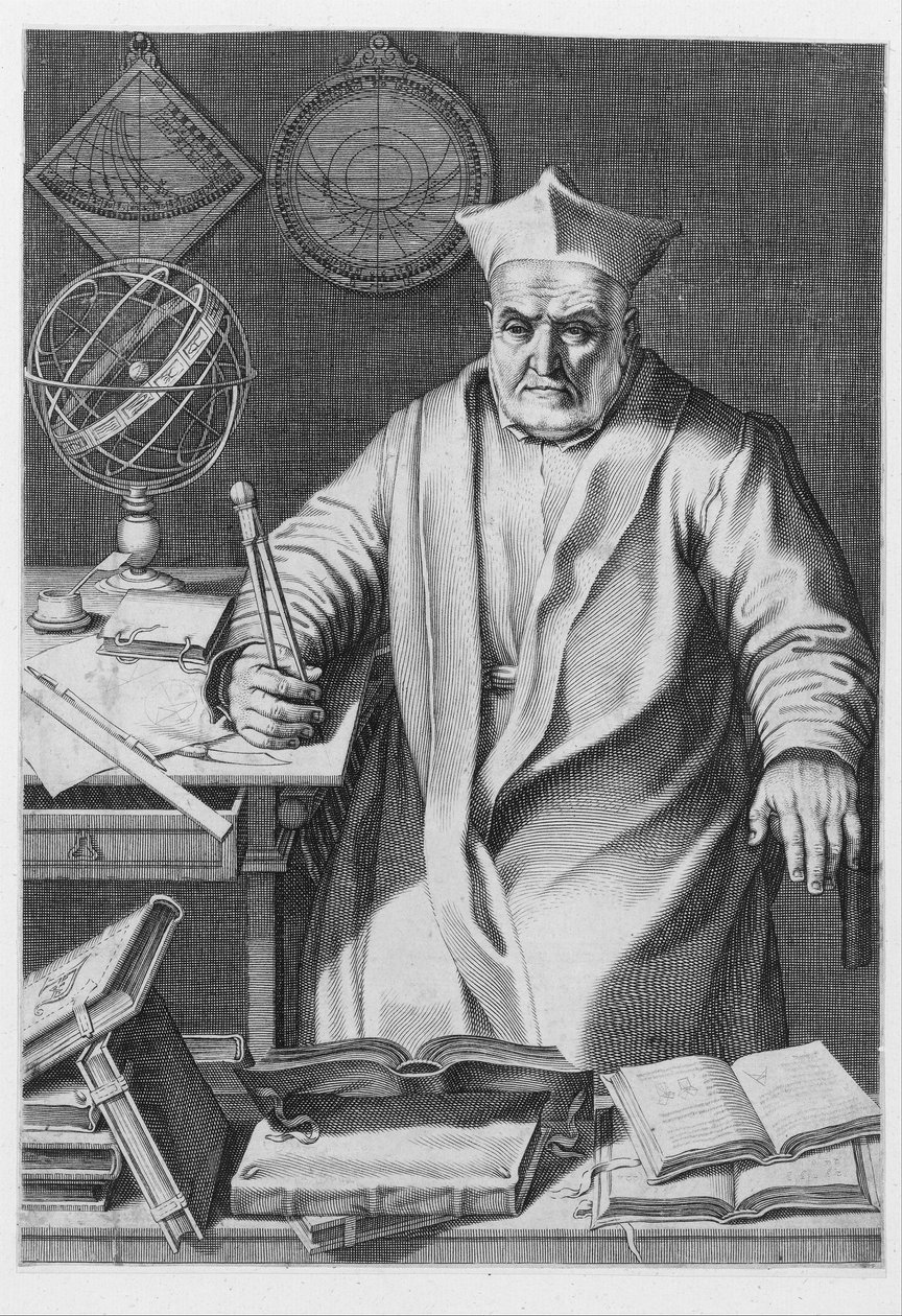 Kardinaali Christopher Claviuksen muotokuva, 1606. tekijältä Italian School