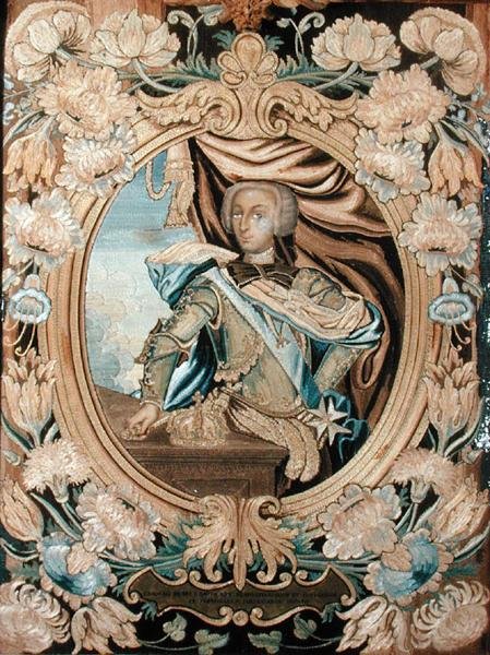 Sisilian, Napolin, Espanjan ja Jerusalemin kuninkaan Carlos III (1759-1788) muotokuva (katso 186988) tekijältä Italian School