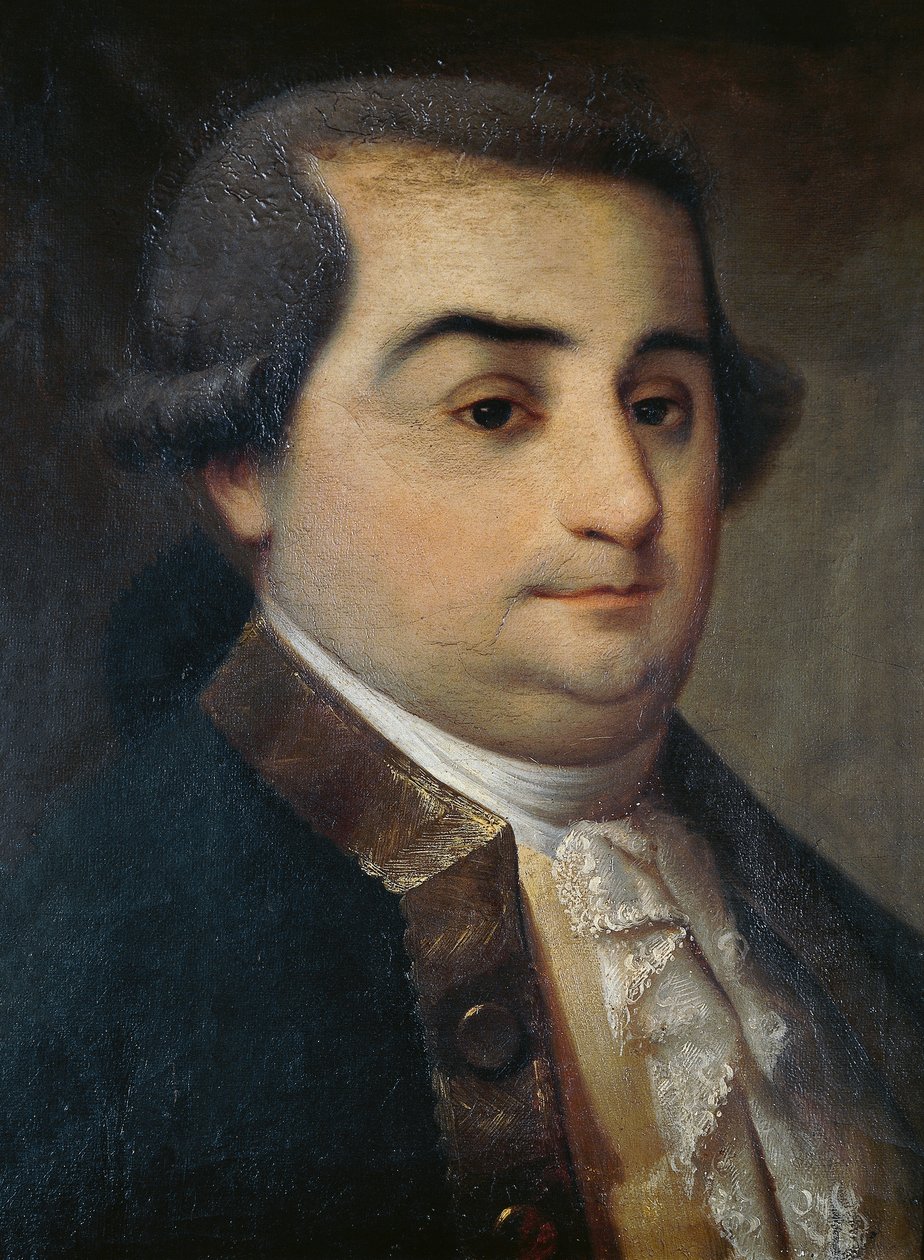 Cesare Beccaria (1738-1794), italialaisen juristin, filosofin ja poliitikon muotokuva tuntemattoman langobarditaiteilijan maalaus tekijältä Italian School