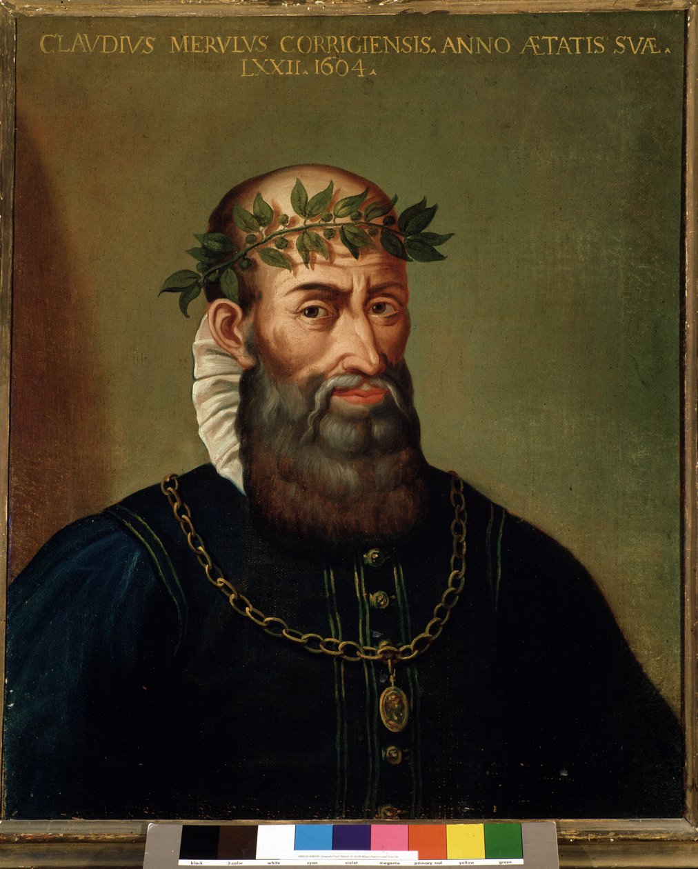 Claudio Merulon (Merlotti, Merulus) (1533-1604) muotokuva italialaisesta säveltäjästä 1600-luvulla. tekijältä Italian School