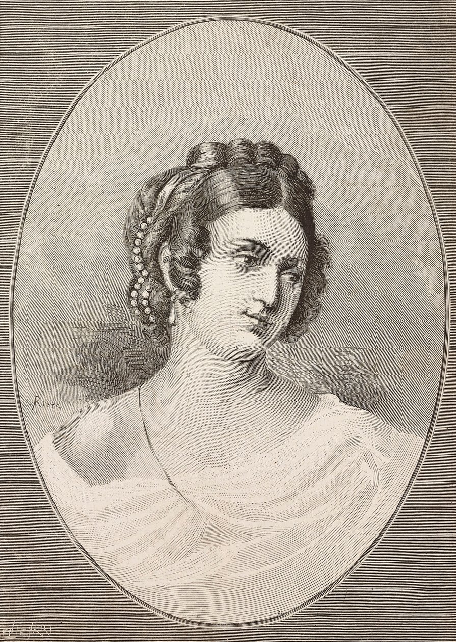 Costanza Montin (1792-1840), italialaisen runoilijan muotokuva, Centenarin kaiverrus L