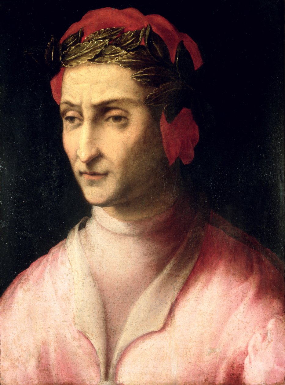 Dante Alighierin muotokuva (1265-1321) tekijältä Italian School