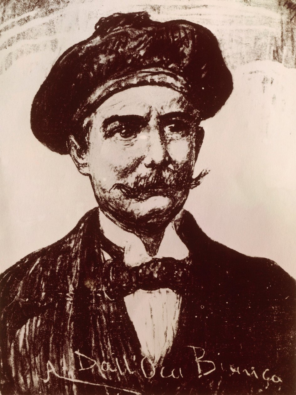 Emilio Salgarin muotokuva (litografia) tekijältä Italian School