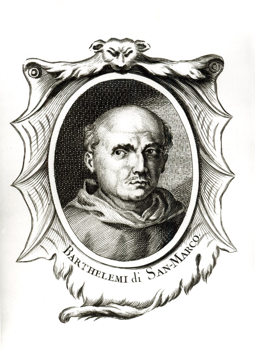Fran muotokuva. Bartolomeo di San Marco tekijältä Italian School