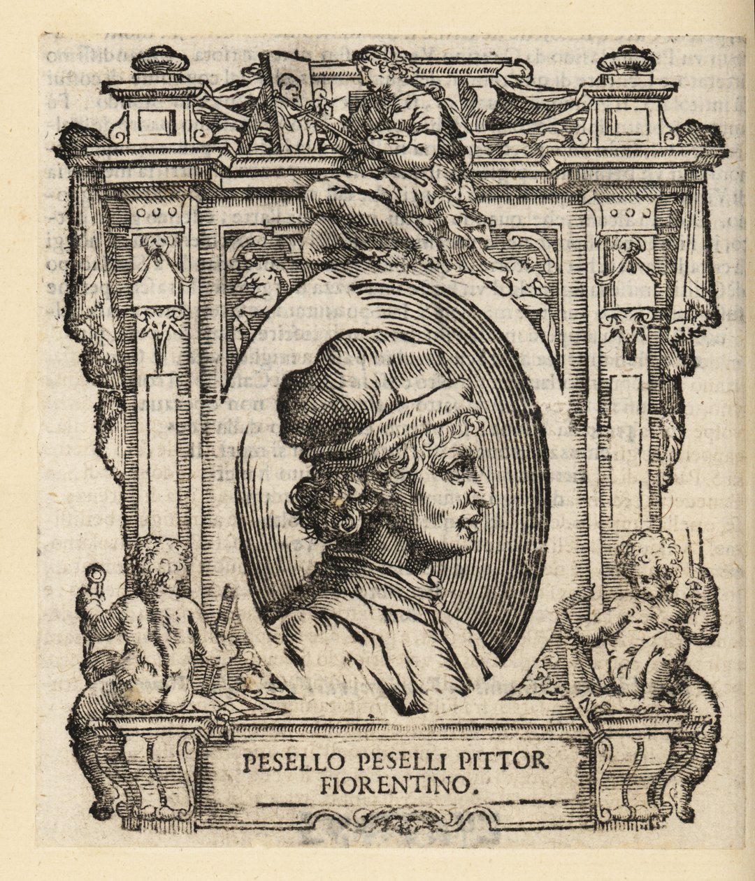 Firenzestä kotoisin olevan italialaisen taidemaalarin Francesco Pesellinon muotokuva tekijältä Italian School