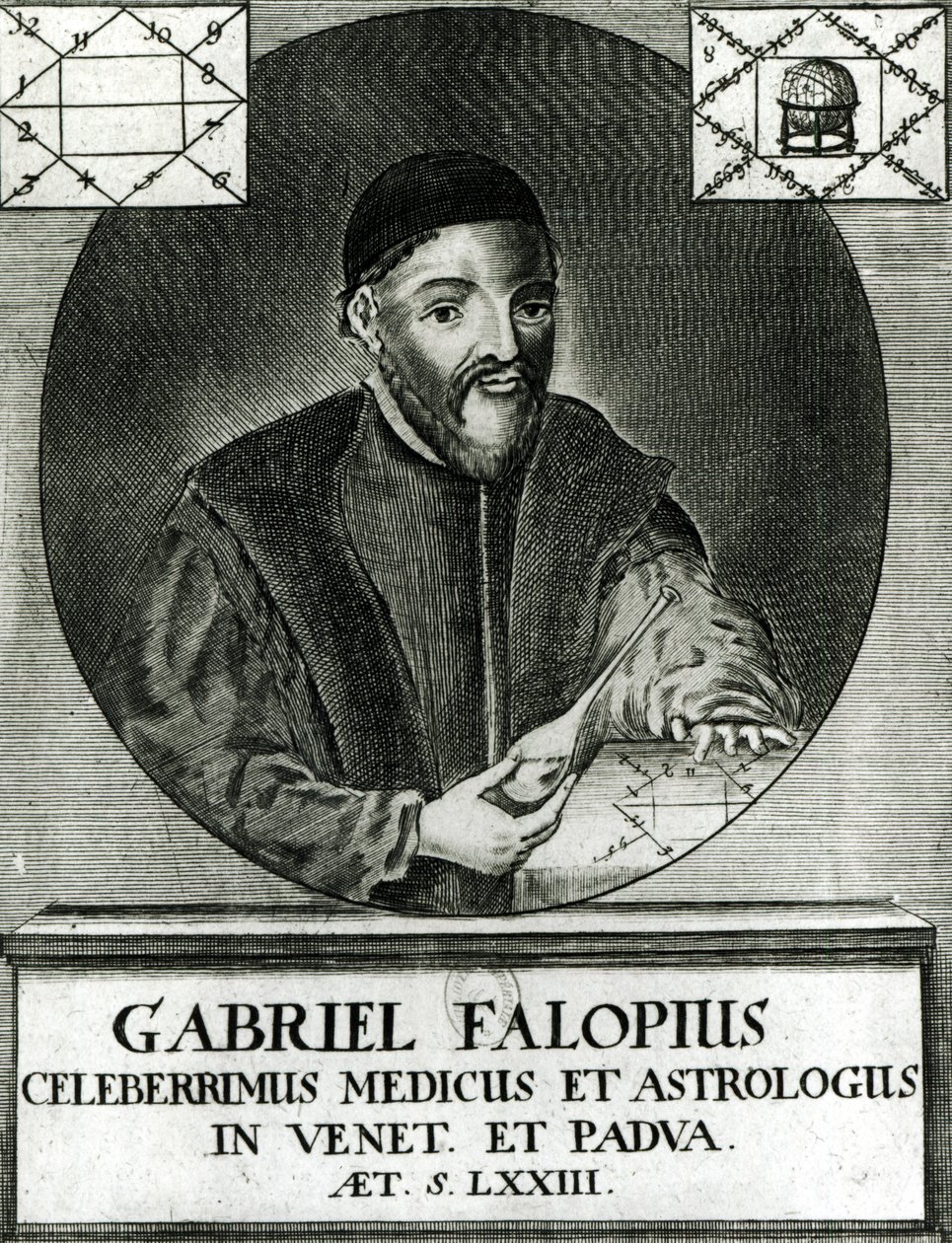 Muotokuva Gabriel Fallopiuksesta (1523-62) tekijältä Italian School