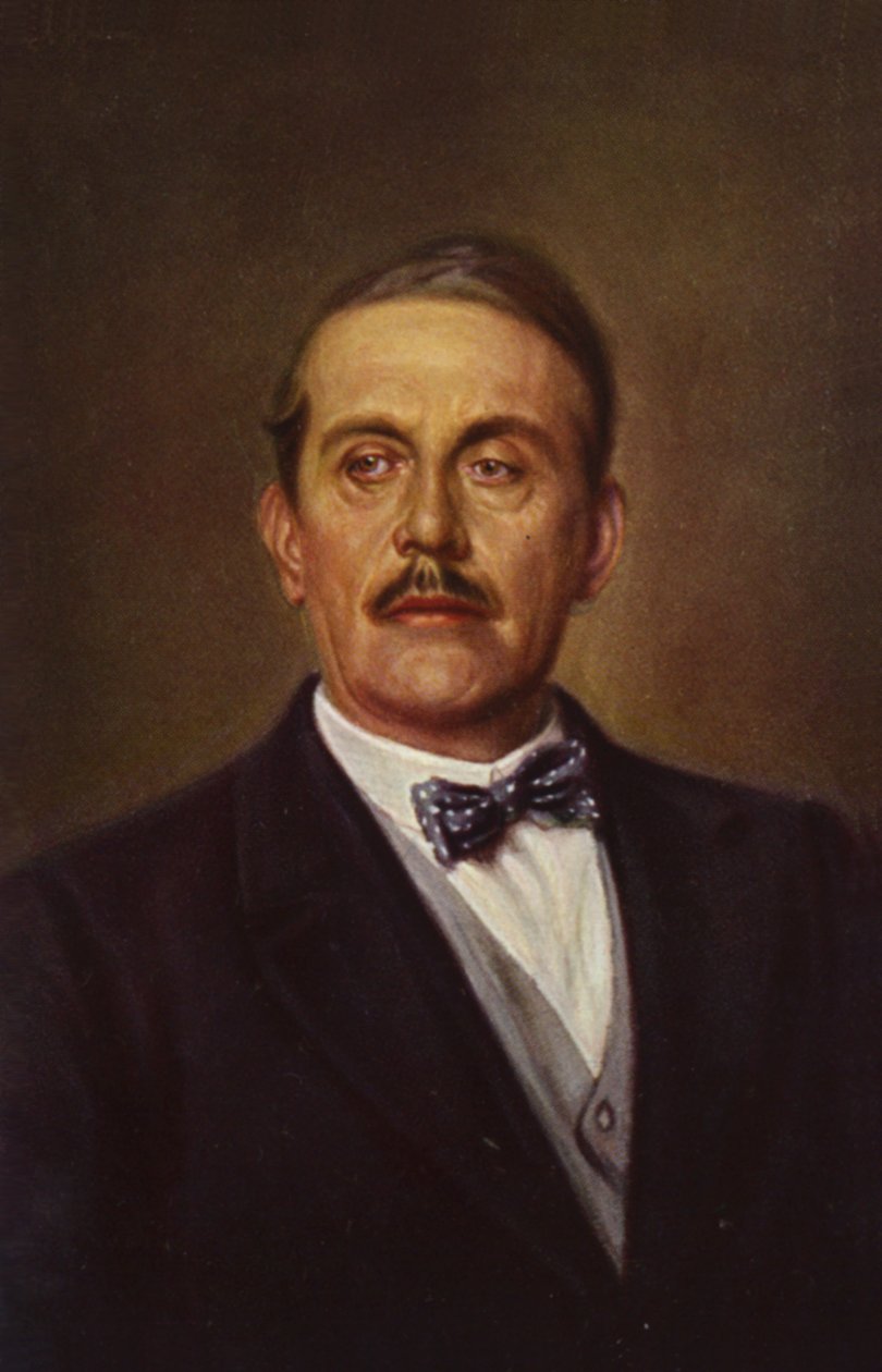 Giacomo Puccinin muotokuva (värilitra) tekijältä Italian School