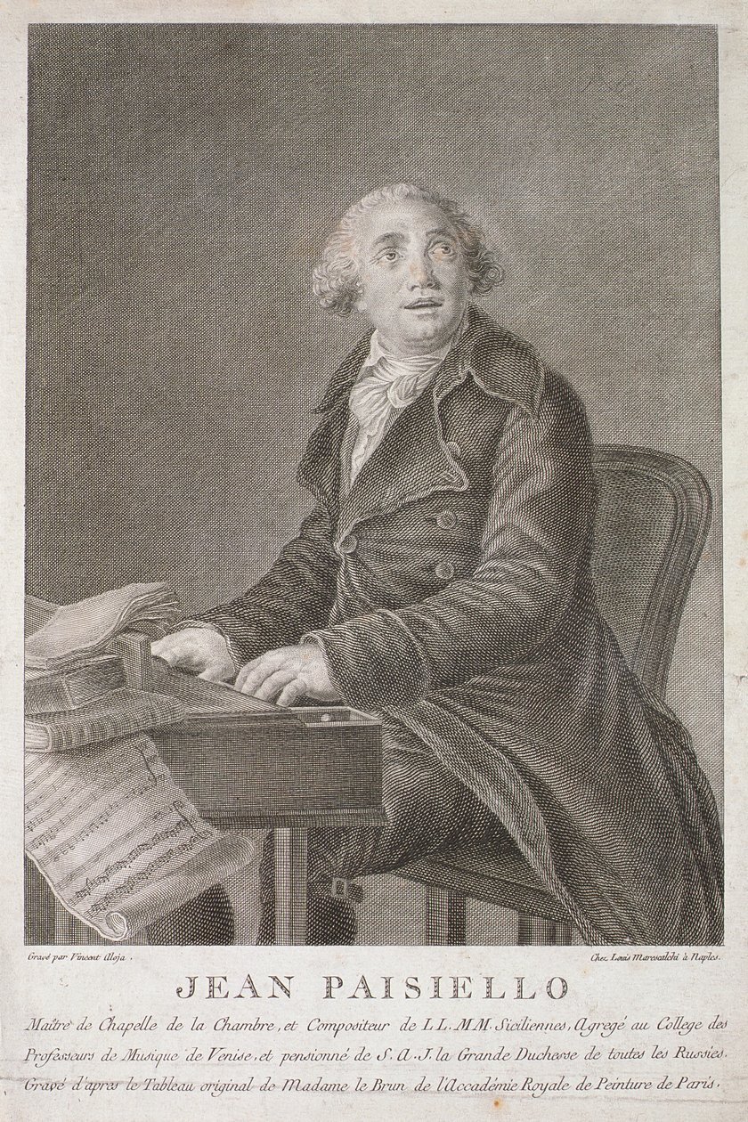 Vincent Alojan kaivertama muotokuva Giovanni Paisiellosta (1782-1840) tekijältä Italian School