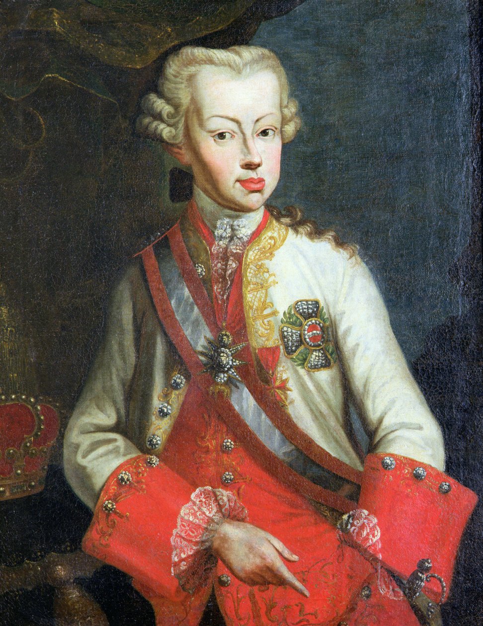 Pietro Leopoldo di Lorenan muotokuva, noin 1750 tekijältä Italian School