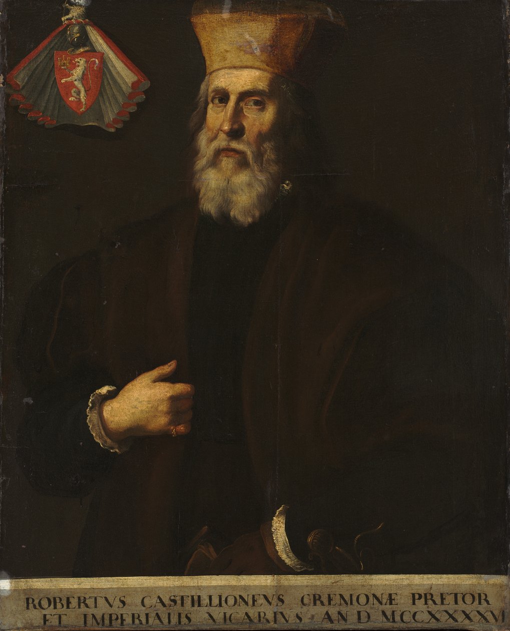 Roberto Castiglionen muotokuva, 1600-luvun alku (öljy kankaalle) tekijältä Italian School